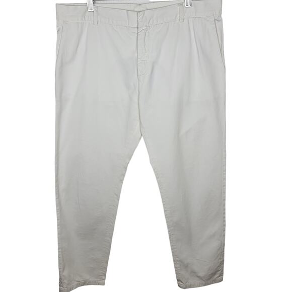 Boy. by Band of Outsiders 100% Cotton White Ankle Pants (Band Size 4) Size XL - Picture 1 of 7